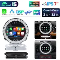Hexinex HexinexMarket Autoradio Geschikt voor BMW MINI Cooper (2006-2014) - Draadloos CarPlay, Android Auto, GPS Navi, multimediaspeler, 2GB+32GB