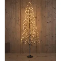 Anna's Collection Verlichte Boom 960LED 180cm IP44 Zwart zwart Metaal