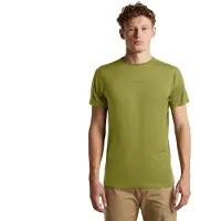 Icebreaker - Merino Blend 125 S/S Tee Colour Block - Merinoshirt M, olijfgroen