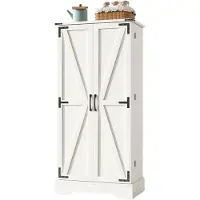 Happiq Dressoir Wit - Moderne Opbergkast met 2 Deuren, LED