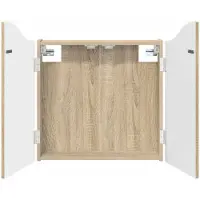 vidaXL Dartbord Kabinet Sonoma Eiken 56 x 12 x 63 cm Bewerkt hout