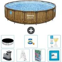 Bestway Power Steel Ronde Zwembad - 549x122 cm - 6-delig - Model S570
