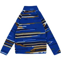 Craghoppers Fleece-sweater met halve rits voor kinderen, met strepen (Titan Blauw)