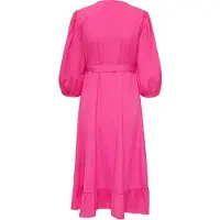 ONLY Enkel Dames Olivia Wikkeljurk (Fuchsia Paars)