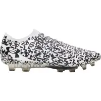 Under Armour Unisex Volwassen Elite Pixelated Firm Ground Voetbalschoenen (Zwart/Wit)