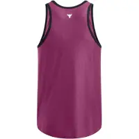 Under Armour Heren-tanktop met ronde hals van Project Rock (Paars)