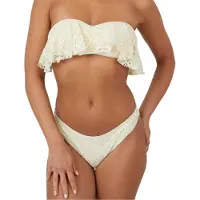 Brave Soul Gehaakte bikinibroekjes voor dames (Geel)