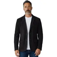 Infinity Leather Italiaans zwart suède leren blazerjack voor mannen - Trabzon