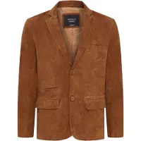 Infinity Leather Heren Italiaanse beige suède leren blazerjas - Hol