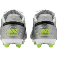 Nike Heren Premier 3 Classic Leather Firm Ground Voetbalschoenen (Zilver/Zwart)