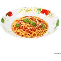 MamboCat TOMATE Pastabord met decor en tekst van porselein – DN3000070