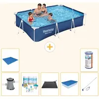Bestway Steel Pro, rechthoekig zwembad - 300x201x66 cm - 8-delig - S21560