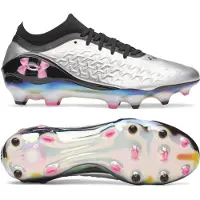Under Armour Magnetico Elite 6 RCS Gras Voetbalschoenen (FG) Zwart Metallic Silver Felroze