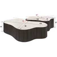 Hoyz Collection salontafel ceramo grande - 75x135x34 cm