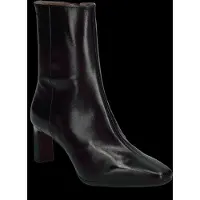 Wonders Dames Talis zwarte leren enkellaarzen (37), Leer, 3 tot 5 cm, Ritssluiting, Casual, Klassiek M-6301