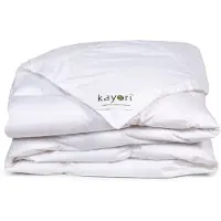 Kayori Anori Dekbed Lente/Herfst Dons - 200x220 - Gerecycled Ganzendons - Luchtig & Isolerend - Katoenen Tijk