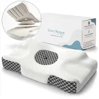 CozySense Hoofdkussen - Verstelbaar Memory Foam Pillow - Traagschuim Slaapkussen - Zij- Rug & Buikslaper - 3-Lagensysteem - Orthopedisch Vlinderkussen - Bamboe Hoes