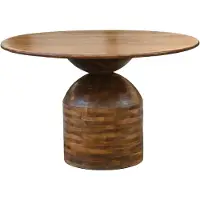 Wohnling Eettafel mangohout 120 cm rond - WL7.435