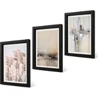 Coloray 4-Delige Schilderij Set - Abstracte patronen van natuurlijke vegetatie in ingetogen kleuren. - 20 x 30 cm - Stijlvolle Wanddecoratie - Interieur