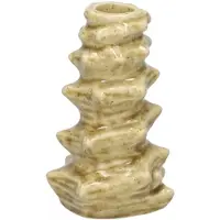Plume Living Kerst | Kaarsenhouder Nerian | Beige | | H13xD8 cm