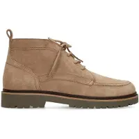 Manfield Taupe suède veterboots | Maat 41