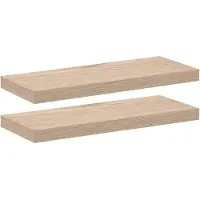 vidaXL Wandschapppen 2 st 60x23,5x4 cm bewerkt hout