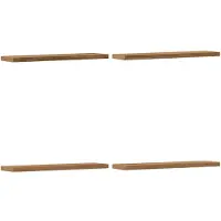vidaXL Wandschappen 4 st 40x20x1,5 cm bewerkt hout artisanaal eiken