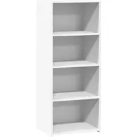 vidaXL Hoge kast 50x41x124 cm bewerkt hout wit
