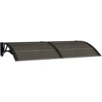 vidaXL Overkapping voor deur, zwart, 150x75 cm, polycarbonaat