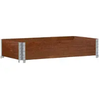 vidaXL Plantenbak 100x50 cm massief grenenhout bruin