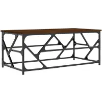 vidaXL Salontafel, bruin, eikenlook, 100x50x40 cm, houtvezel