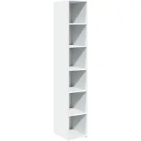 vidaXL Hoge kast 30x41x185 cm bewerkt hout wit