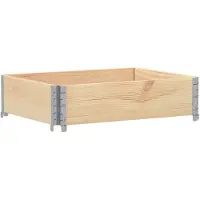 vidaXL Plantenbak 80x60 cm massief grenenhout