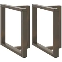 vidaXL Eettafelpoten 2 st T-vormig 80x35x(72-73) cm staal naturel