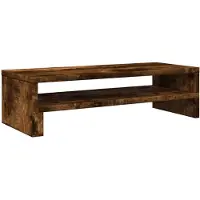 vidaXL Monitorstandaard 54x22x15 cm bewerkt hout gerookt eikenkleurig