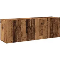 vidaXL Tv-meubels 2 st wandgemonteerd 60x30x41 cm oud houtkleurig