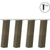 vidaXL Salontafelpoten 4 st 42 cm staal naturel