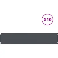 vidaXL Grasmattraan, 10 stuks, 20 x 103 cm, koudgewalst staal