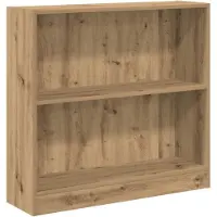 vidaXL Boekenkast 80x24x76 cm bewerkt hout artisanaal eikenkleurig