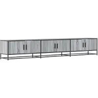 vidaXL Tv-meubel 240x35x41 cm bewerkt hout grijs sonoma eikenkleurig