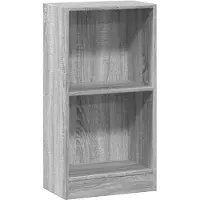 vidaXL Boekenkast 40x24x76 cm bewerkt hout grijs sonoma eikenkleurig