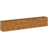 vidaXL Verhoogde tuinbak 385x50x69 cm cortenstaal