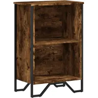 vidaXL Boekenkast 50x31x74,5 cm bewerkt hout gerookt eikenkleurig