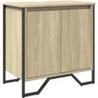 vidaXL Wastafelkast 60x35x60 cm bewerkt hout sonoma eikenkleurig