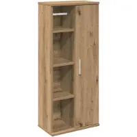 vidaXL Badkamerkast met rolhouder 39x22x90 cm artisanaal eikenkleur