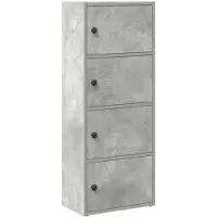 vidaXL Boekenkast 40x24x102 cm bewerkt hout betongrijs