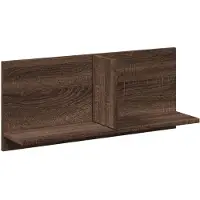 vidaXL Wandkast 70x16,5x30 cm bewerkt hout bruin eikenkleur