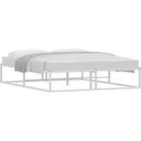 vidaXL Bedframe zonder matras 160x200 cm wit