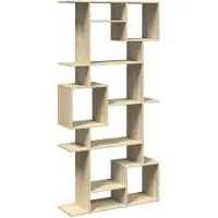 vidaXL Boekenkast 92x29x188 cm bewerkt hout sonoma eikenkleurig