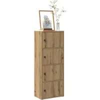 vidaXL Boekenkast 40x24x102 cm bewerkt hout artisanaal eikenkleurig